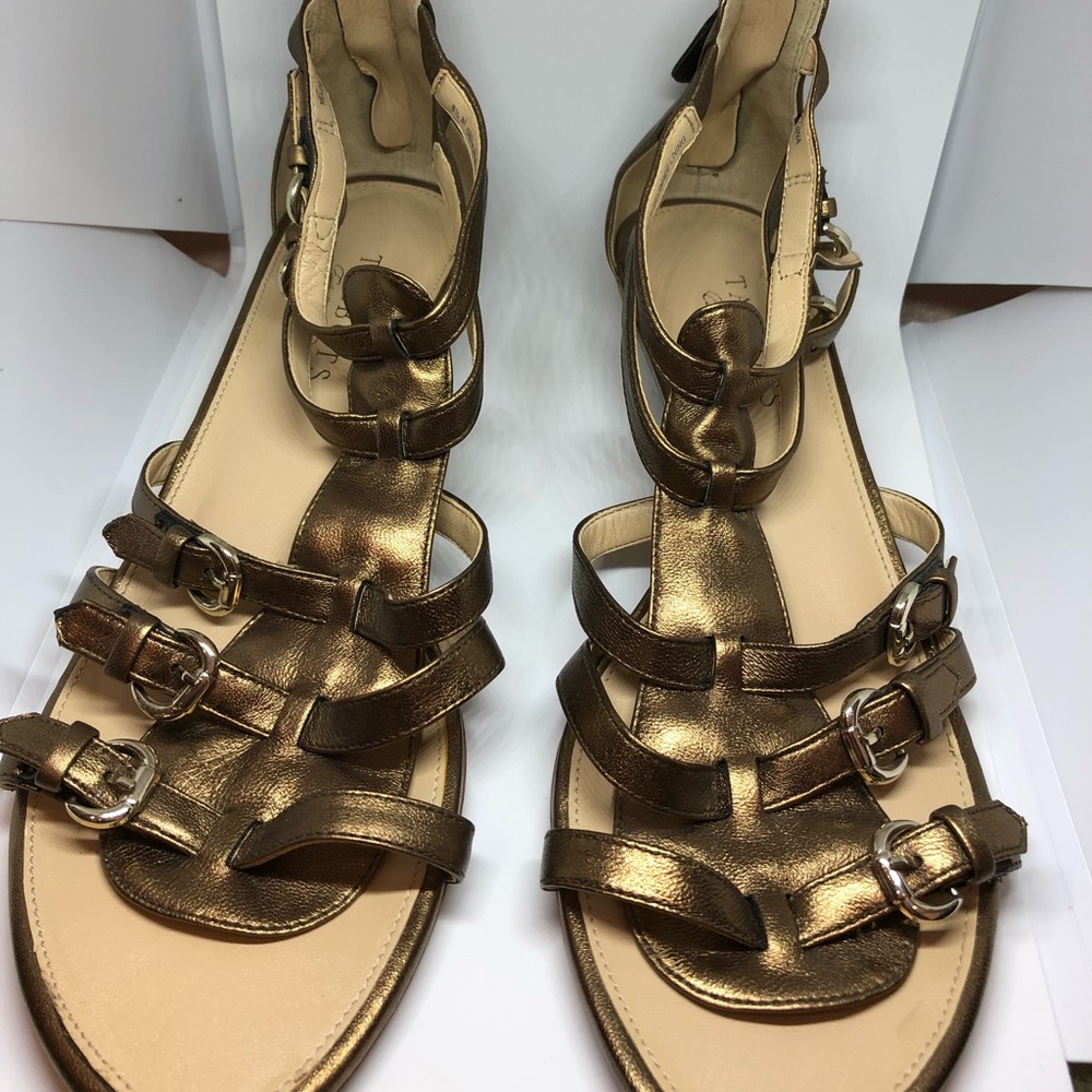 Talbots gold sandal